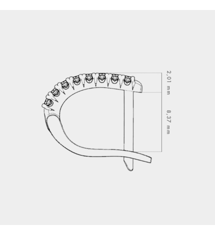 Kolczyki z białego złota z diamentami 0.32 ct - próba 585 Kolczyki z białego złota z diamentami 0.32 ct - próba 585