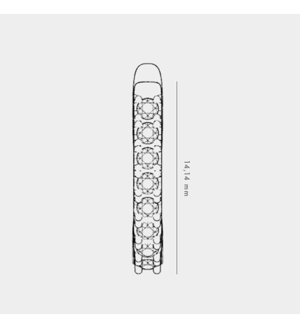 Złote kolczyki z diamentami 0.32 ct - próba 585 Złote kolczyki z diamentami 0.32 ct - próba 585