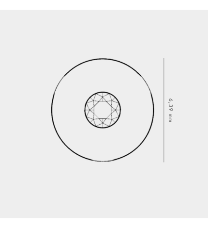 Złote kolczyki okrągłe z diamentami 0.08 ct - próba 585 Złote kolczyki okrągłe z diamentami 0.08 ct - próba 585