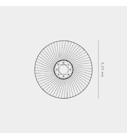 Złote kolczyki okrągłe z diamentami 0.04 ct - próba 585 Złote kolczyki okrągłe z diamentami 0.04 ct - próba 585