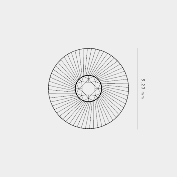 Złote kolczyki okrągłe z diamentami 0.04 ct - próba 585 Złote kolczyki okrągłe z diamentami 0.04 ct - próba 585