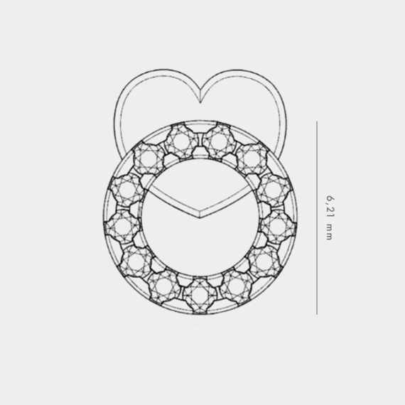 Złote kolczyki kółka z diamentami 0.16 ct - próba 585 Złote kolczyki kółka z diamentami 0.16 ct - próba 585