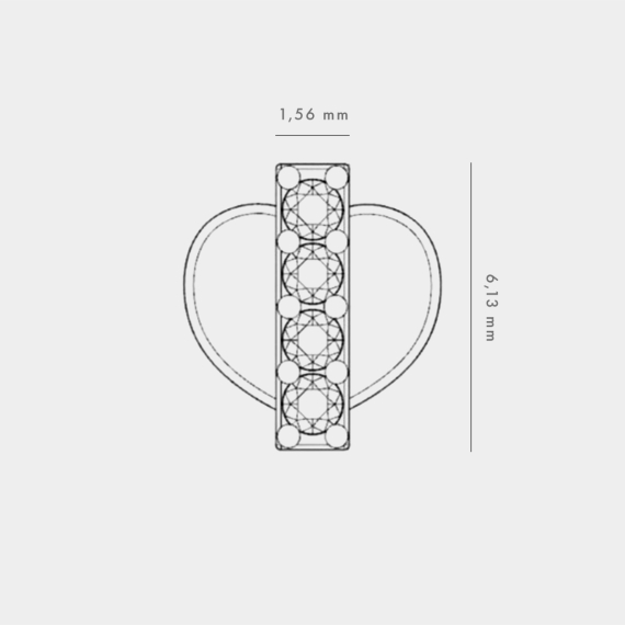 Złote kolczyki z diamentami 0.08 ct - próba 585 Złote kolczyki z diamentami 0.08 ct - próba 585
