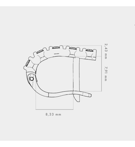 Kolczyki z białego złota z diamentami 0.2 ct - próba 585 Kolczyki z białego złota z diamentami 0.2 ct - próba 585