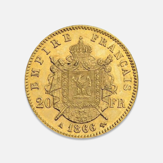 Złota moneta 20 Franków Francuskich 6,45 g Złota moneta 20 Franków Francuskich 6,45 g