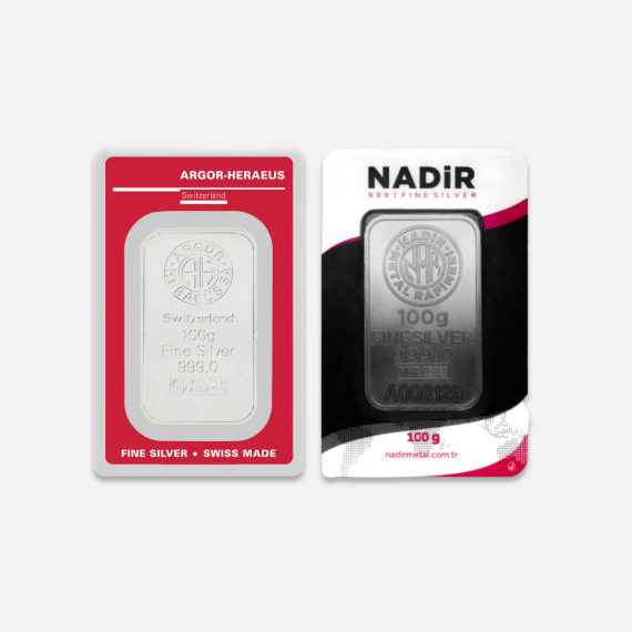 100 g sztabka srebra 100 g sztabka srebra