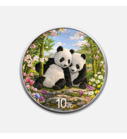 Chińska Panda 2026 Wiosna 30 g srebra Chińska Panda 2026 Wiosna 30 g srebra