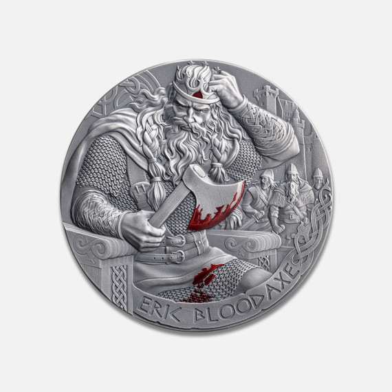 Droga do Valhalli: Eric Bloodaxe 2026 2 uncje srebra Droga do Valhalli: Eric Bloodaxe 2026 2 uncje srebra