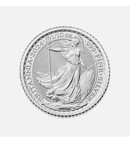 Srebrna moneta Britannia 1/10 uncji Srebrna moneta Britannia 1/10 uncji