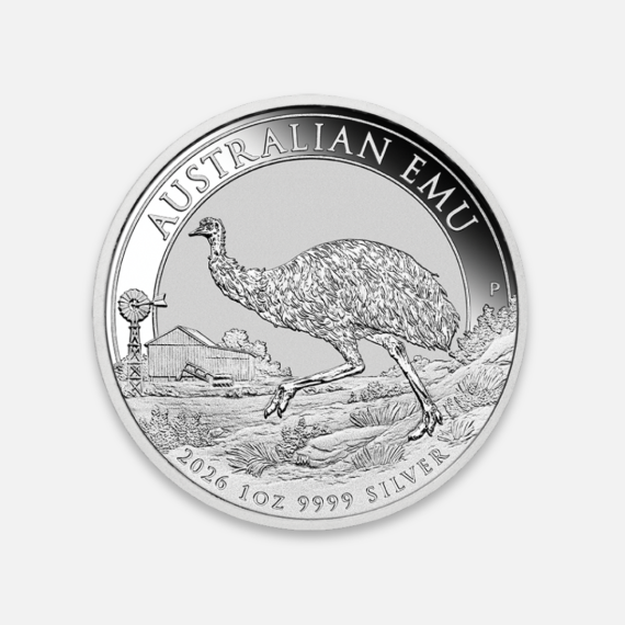 Srebrna moneta Emu 1 uncja