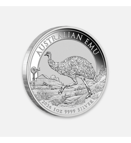 Srebrna moneta Emu 1 uncja Srebrna moneta Emu 1 uncja