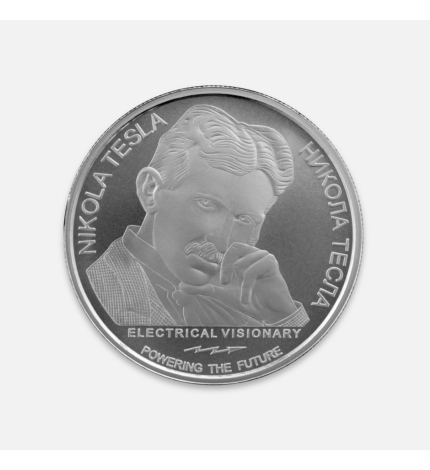 Srebrna moneta Nikola Tesla: Medycyna Energetyczna 2026 1 uncja Srebrna moneta Nikola Tesla: Medycyna Energetyczna 2026 1 uncja