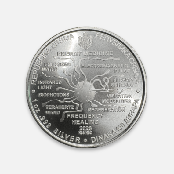 Srebrna moneta Nikola Tesla: Medycyna Energetyczna 2026 1 uncja Srebrna moneta Nikola Tesla: Medycyna Energetyczna 2026 1 uncja