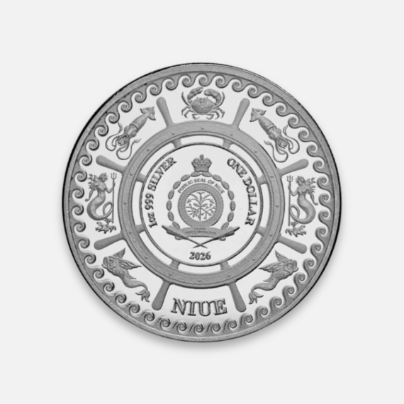 Srebrna moneta Kraken 2026 1 uncja Srebrna moneta Kraken 2026 1 uncja