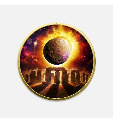 Zaćmienie Słońca: Stonehenge 2026 1 uncja srebra Zaćmienie Słońca: Stonehenge 2026 1 uncja srebra