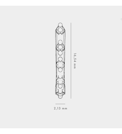 Złote kolczyki z diamentami 0.2 ct - próba 585 Złote kolczyki z diamentami 0.2 ct - próba 585