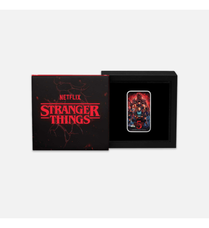 Srebrna sztabka Stranger Things Sezon 5 1 uncja Srebrna sztabka Stranger Things Sezon 5 1 uncja