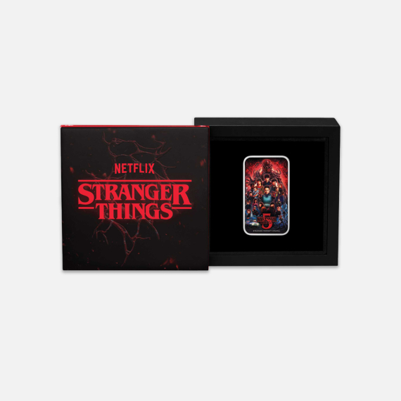 Srebrna sztabka Stranger Things Sezon 5 1 uncja Srebrna sztabka Stranger Things Sezon 5 1 uncja