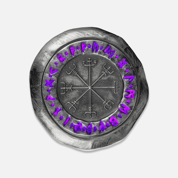 Srebrna sztabka Vegvisir 2 uncje Srebrna sztabka Vegvisir 2 uncje
