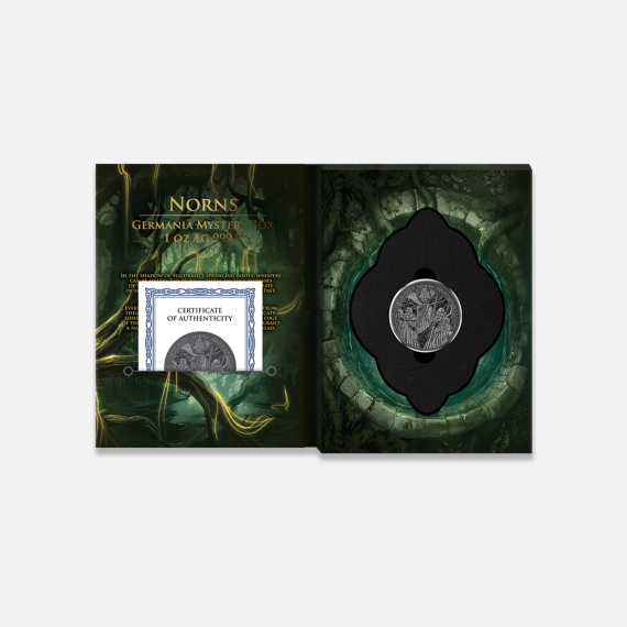 Srebrna moneta Norns Mystery Box 2026 1 uncja Srebrna moneta Norns Mystery Box 2026 1 uncja