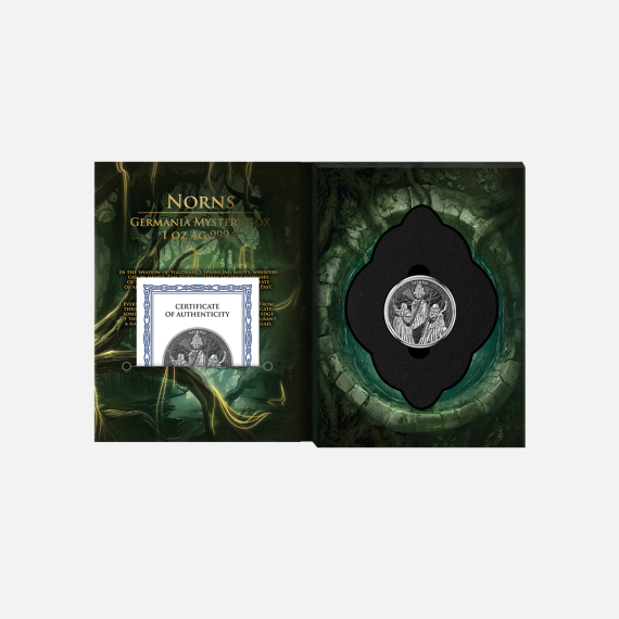 Srebrna moneta Norns Mystery Box 2026 1 uncja Srebrna moneta Norns Mystery Box 2026 1 uncja