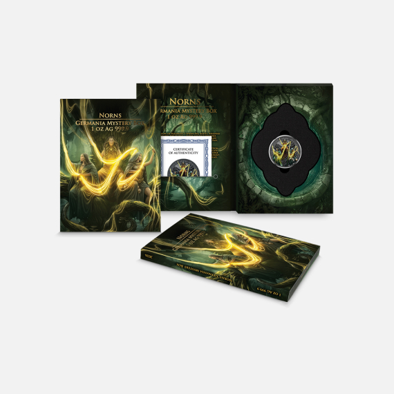 Srebrna moneta Norns Mystery Box 2026 1 uncja Srebrna moneta Norns Mystery Box 2026 1 uncja