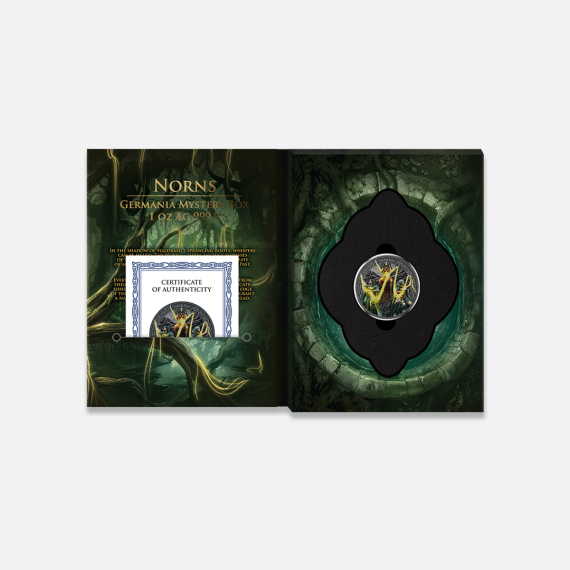 Srebrna moneta Norns Mystery Box 2026 1 uncja Srebrna moneta Norns Mystery Box 2026 1 uncja