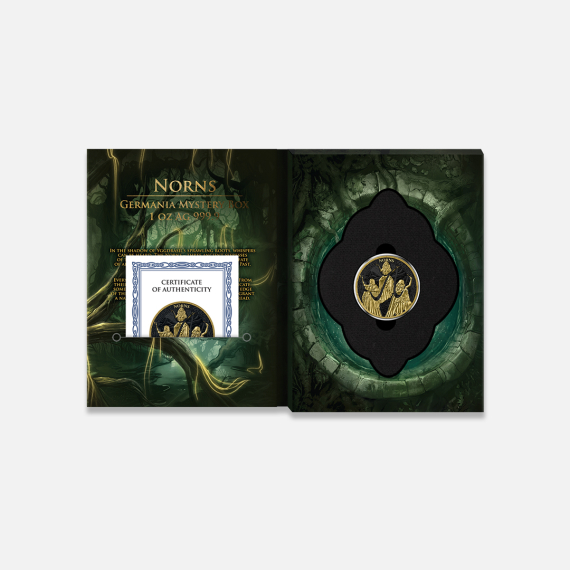 Srebrna moneta Norns Mystery Box 2026 1 uncja Srebrna moneta Norns Mystery Box 2026 1 uncja