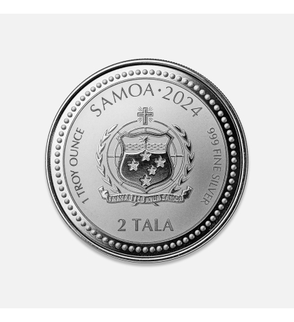 Samoa: Święty Jerzy i Smok 1 uncja srebra Samoa: Święty Jerzy i Smok 1 uncja srebra