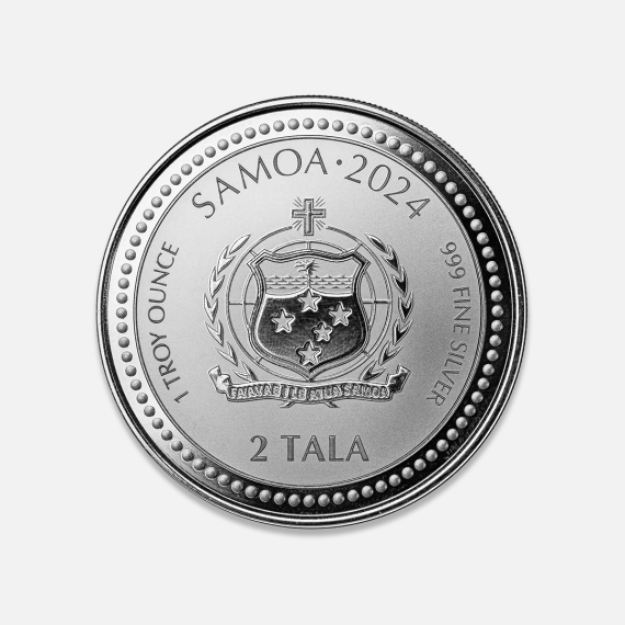 Samoa: Święty Jerzy i Smok 1 uncja srebra Samoa: Święty Jerzy i Smok 1 uncja srebra