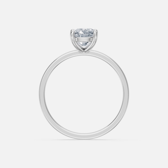Pierścionek z białego złota z diamentem laboratoryjnym 1.5 ct - próba 585 Pierścionek z białego złota z diamentem laboratoryjnym 1.5 ct - próba 585