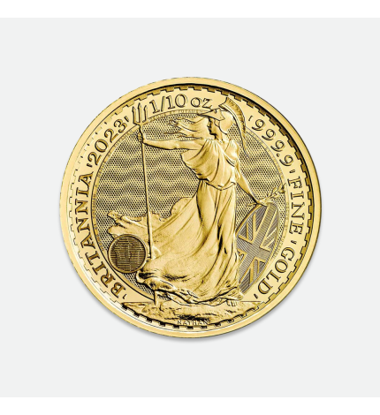 Złota moneta Britannia 1/10 uncji Złota moneta Britannia 1/10 uncji