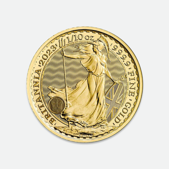 Złota moneta Britannia 1/10 uncji Złota moneta Britannia 1/10 uncji
