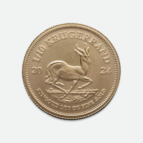 Złota moneta Krugerrand 1/10 uncji Złota moneta Krugerrand 1/10 uncji