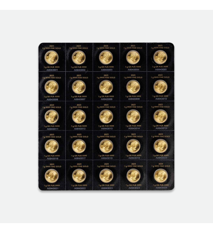 25x1 g złota moneta Kanadyjski Liść Klonowy 25x1 g złota moneta Kanadyjski Liść Klonowy