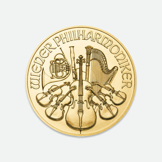 Złota moneta Wiedeński Filharmonik 1 oz (1 uncja)