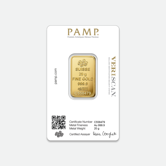 20 g sztabka złota PAMP Fortuna 20 g sztabka złota PAMP Fortuna