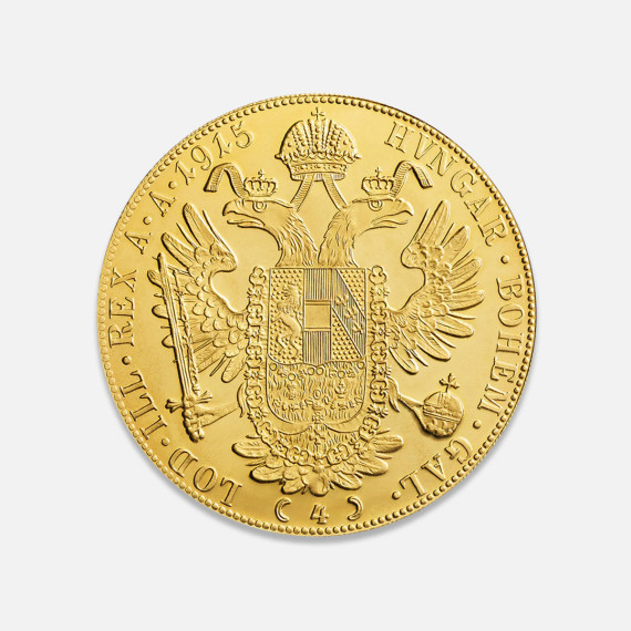 Złota moneta 4 Dukaty Austro-węgierskie Złota moneta 4 Dukaty Austro-węgierskie