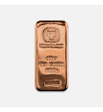 1000 g sztabka miedziana Germania 1000 g sztabka miedziana Germania