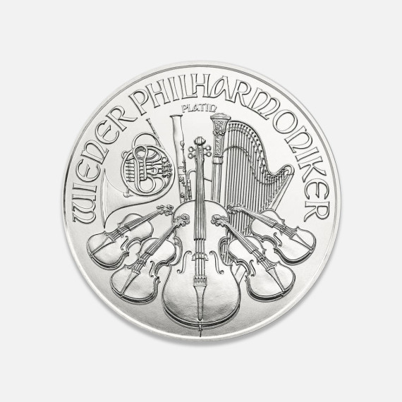 Platynowa moneta Wiedeńscy Filharmonicy 1 uncja
