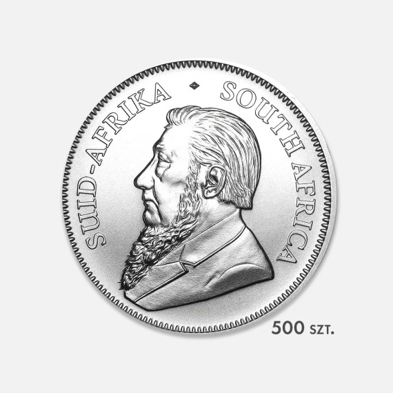 Zestaw: 500x srebrna moneta Krugerrand 1 uncja
