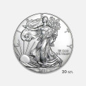 Zestaw: 20x srebrna moneta Amerykański Orzeł Typ 2 1 uncja Zestaw: 20x srebrna moneta Amerykański Orzeł Typ 2 1 uncja