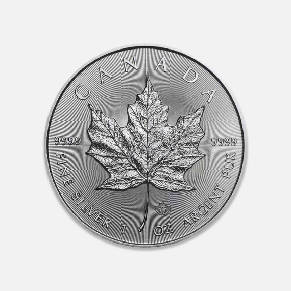 Srebrna moneta Kanadyjski Liść Klonowy 1 oz (1 uncja)