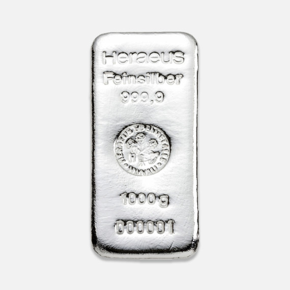 1 kg sztabka srebra