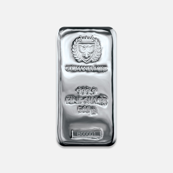500 g sztabka srebra Germania