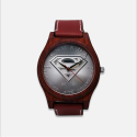 Ekskluzywny zegarek drewniany z monetą Superman - Goldenmark Ekskluzywny zegarek drewniany z monetą Superman - Goldenmark