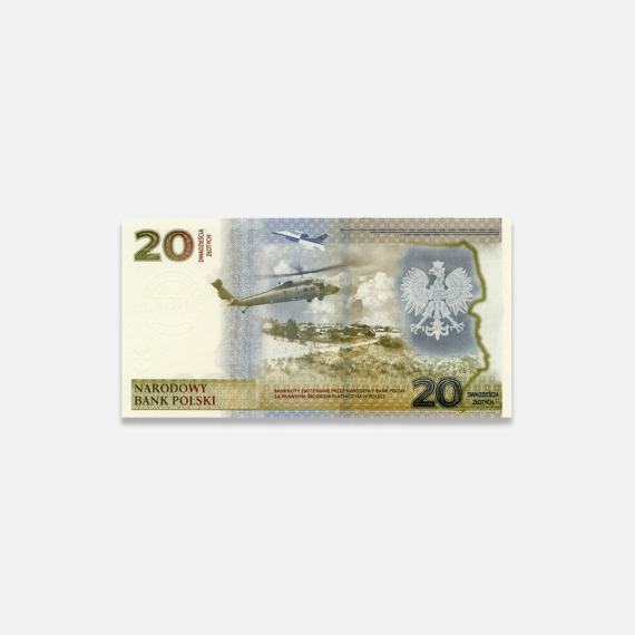 Banknot NBP: Ochrona polskiej granicy wschodniej Banknot NBP: Ochrona polskiej granicy wschodniej
