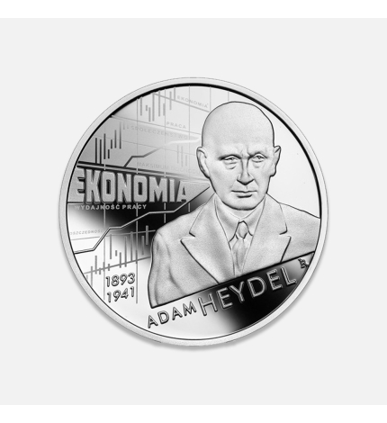 NBP: Wielcy polscy ekonomiści – Adam Heydel 14,14 g srebra NBP: Wielcy polscy ekonomiści – Adam Heydel 14,14 g srebra