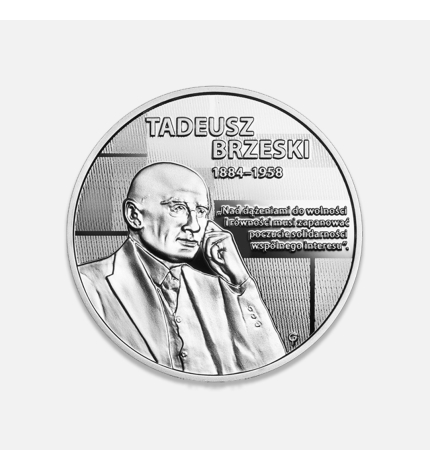 NBP: Wielcy polscy ekonomiści – Tadeusz Brzeski 14,14 g srebra NBP: Wielcy polscy ekonomiści – Tadeusz Brzeski 14,14 g srebra