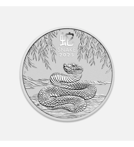 Srebrna moneta Lunar III: Rok Węża 2 uncje Srebrna moneta Lunar III: Rok Węża 2 uncje